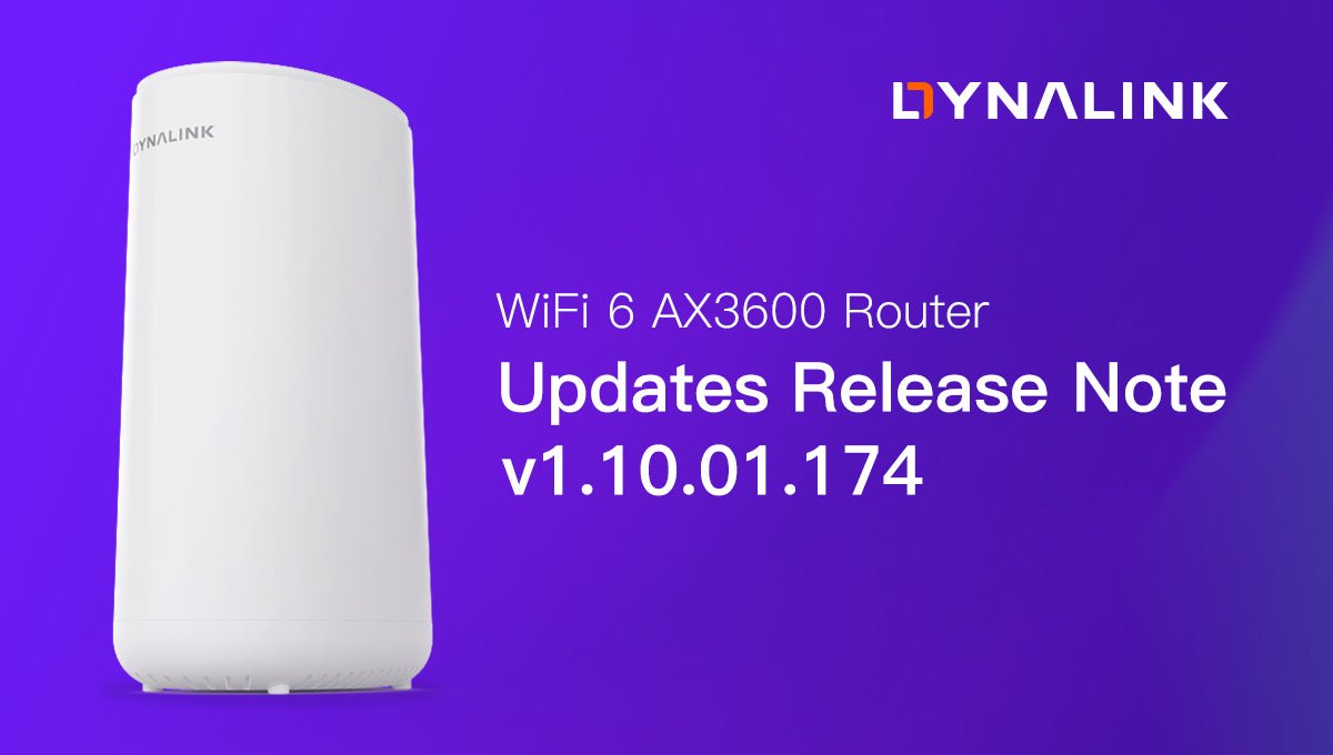 Dynalink AX3600 WiFi Router Device Firmware v1.10.01.174 Release Notes - Dynalink