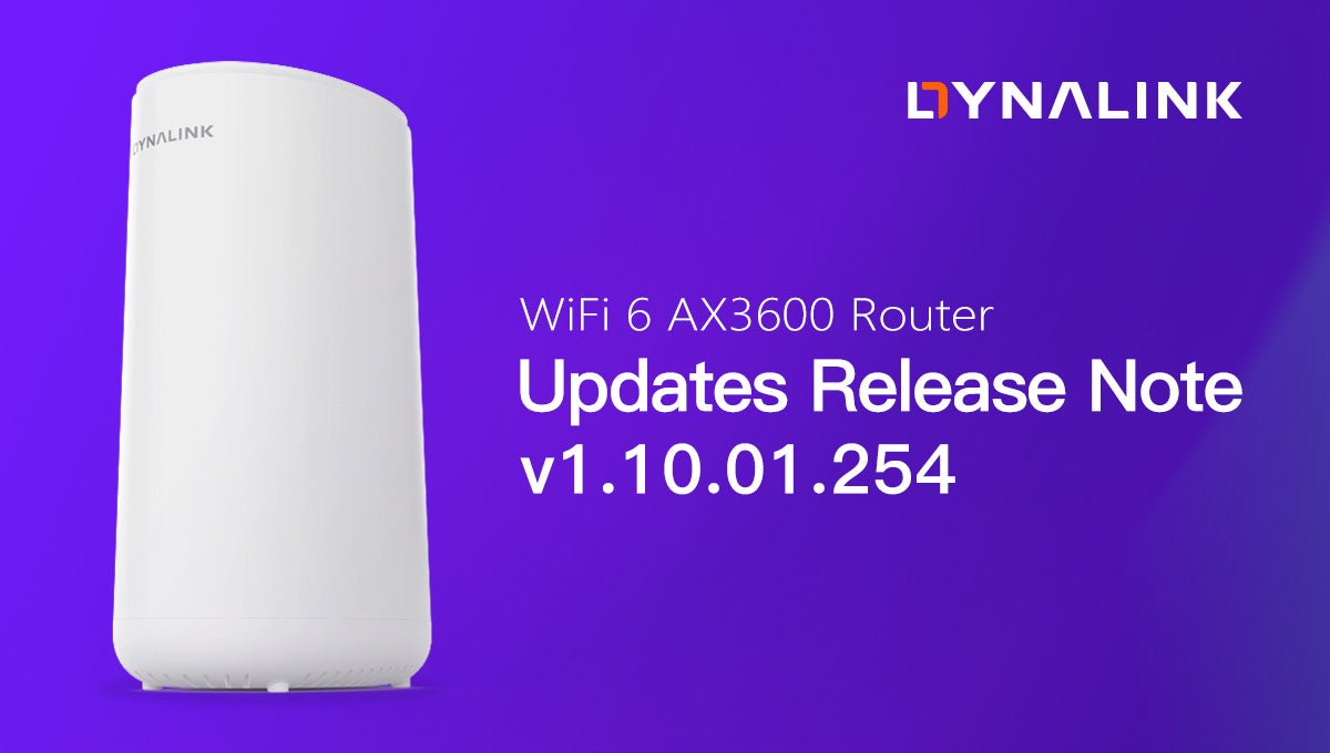 Dynalink AX3600 WiFi Router Device Firmware v1.10.01.254 Release Notes - Dynalink