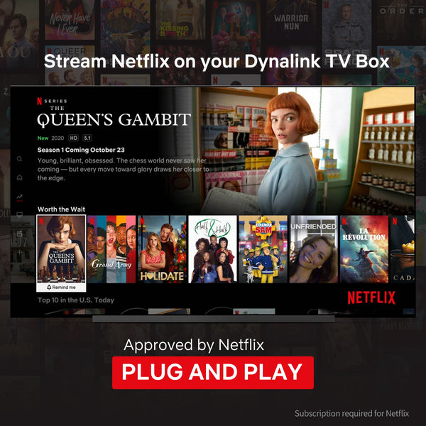 Dynalink Android TV Box, Android 10 Support full HD Netflix 4K  